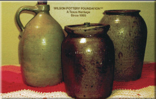 Jars with caption: Wilson Pottery Foundation, a Texas tradition since 1999